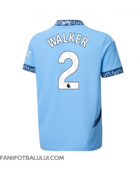 Manchester City Kyle Walker #2 Tricou Fotbal Replică 2024-25 Barbati Acasa